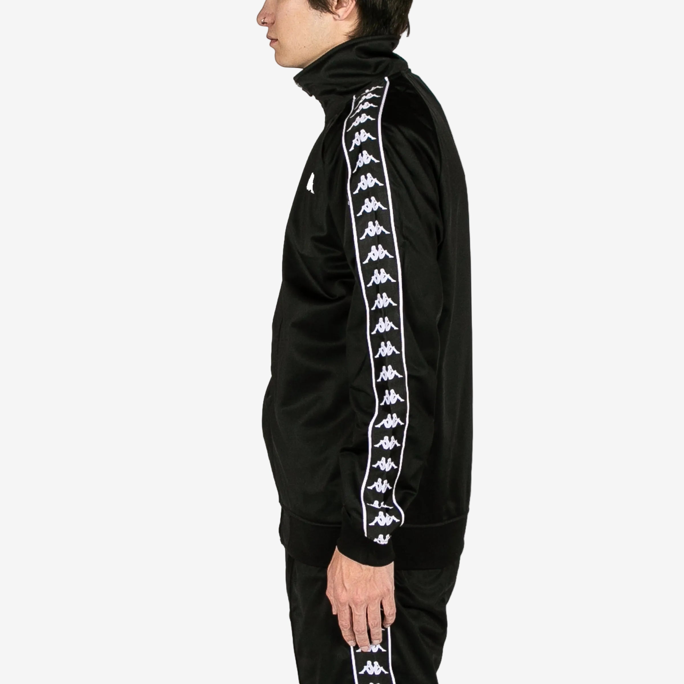 222 Banda Anniston Track Jacket | Black / Black | Kappa USA
