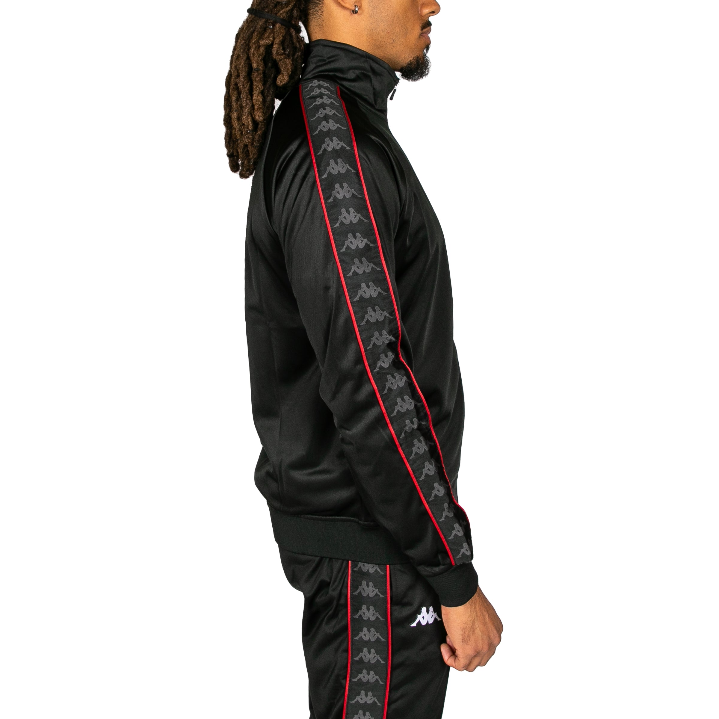 222 Banda Anniston Slim Jacket - Black Red Racing White