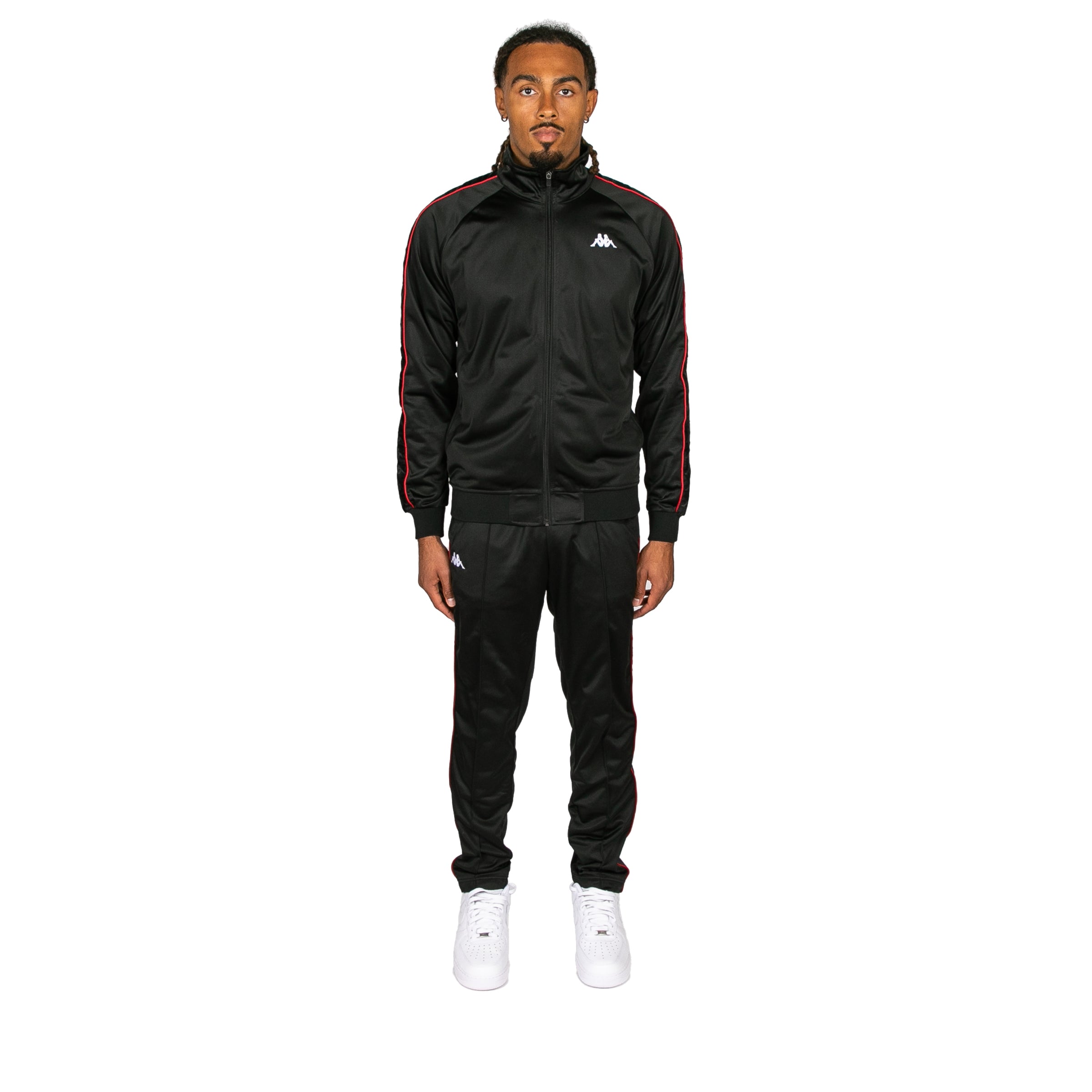 222 Banda Anniston Slim Jacket - Black Red Racing White