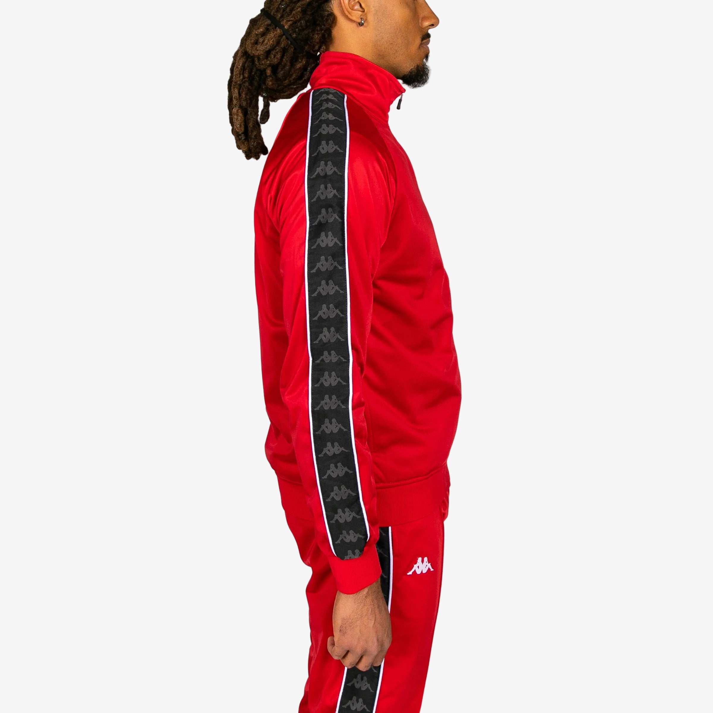 Red Black and White Track Jacket - Unisex | Kappa USA