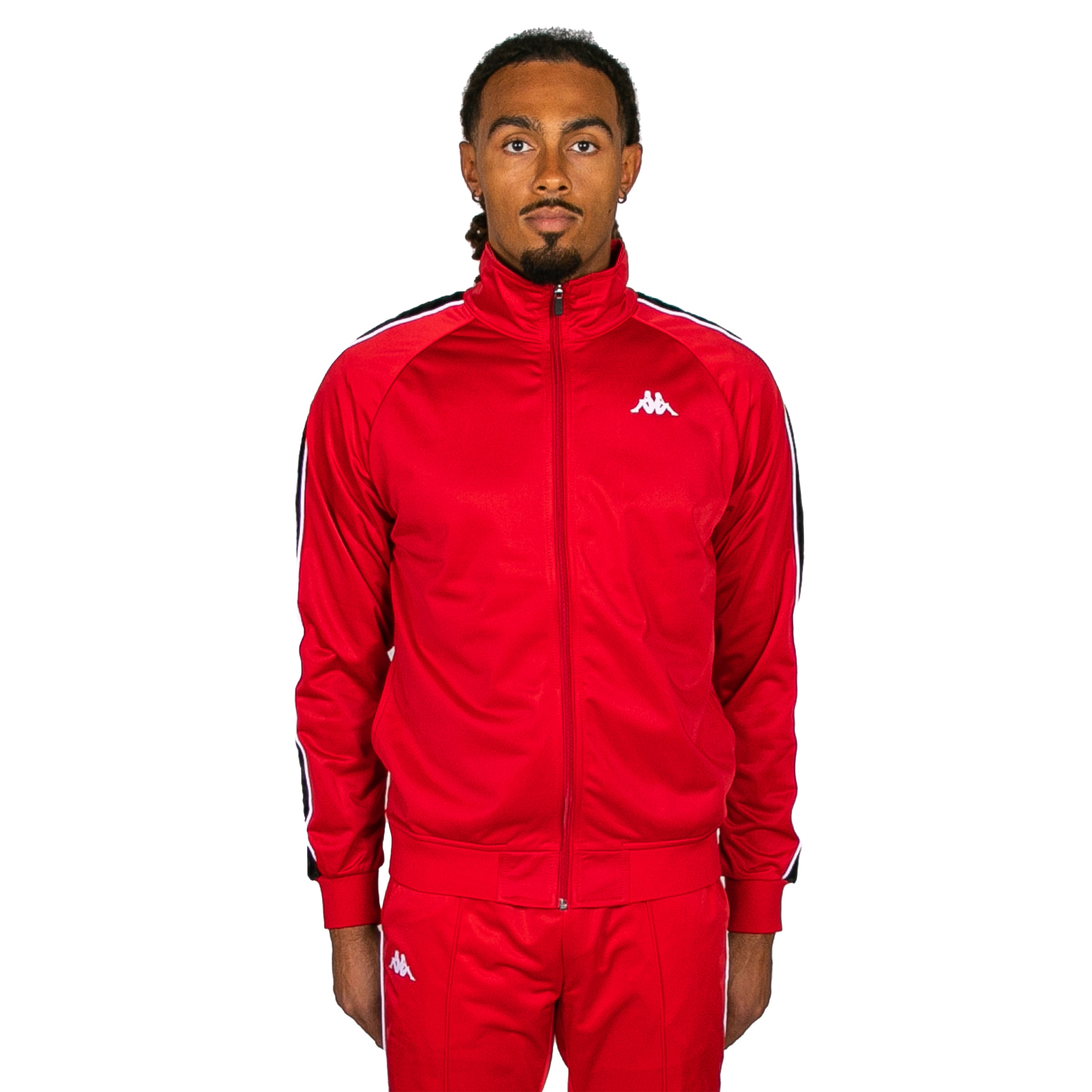 222 Banda Anniston Slim Jacket - Red Racing Black White