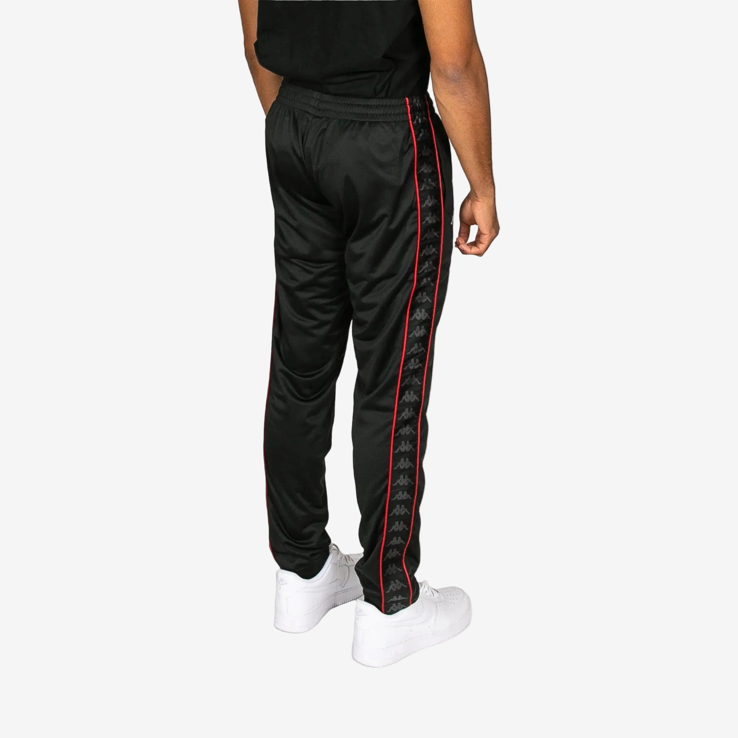 Black Red and White Track Pants - Unisex | Kappa USA