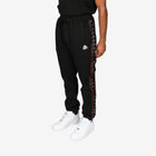 Black tracksuit with a brand logo on a white background