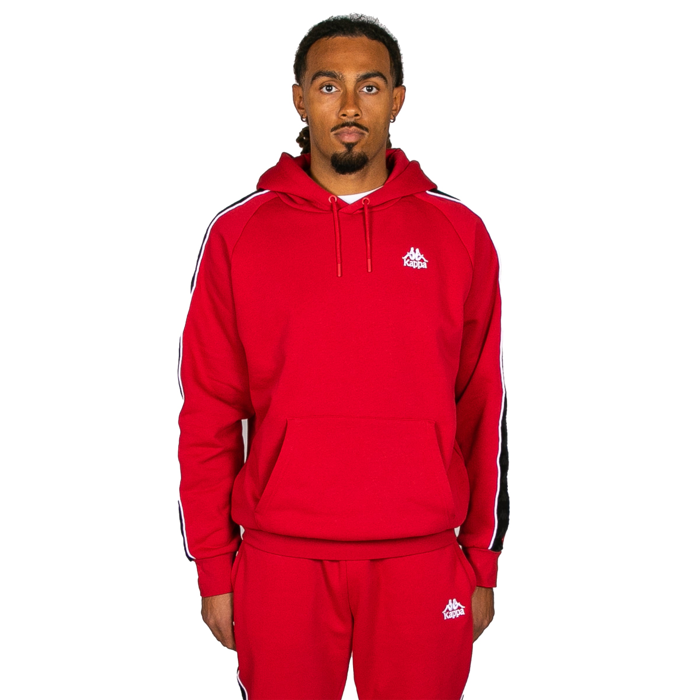 222 Banda Madison 2 Hoodie - Red Racing Black White