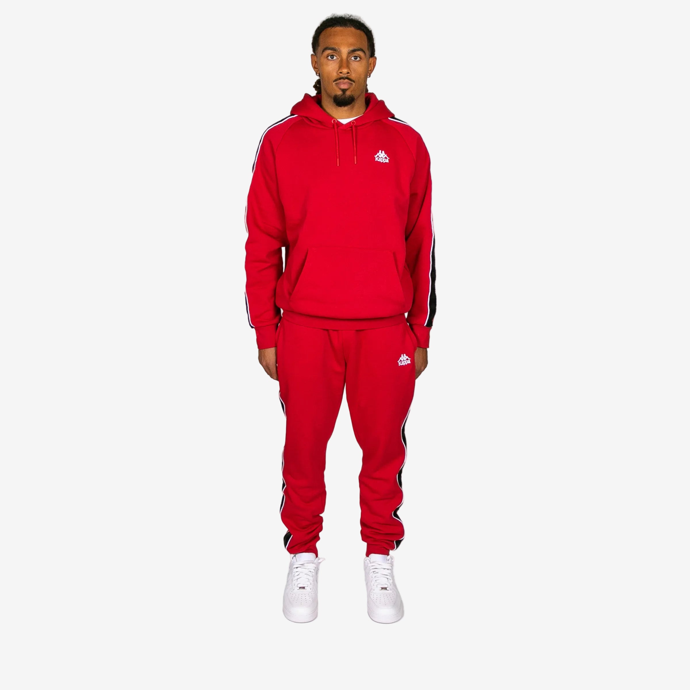 Banda Madison 2 Red Black & White Unisex Hoodie | Kappa USA
