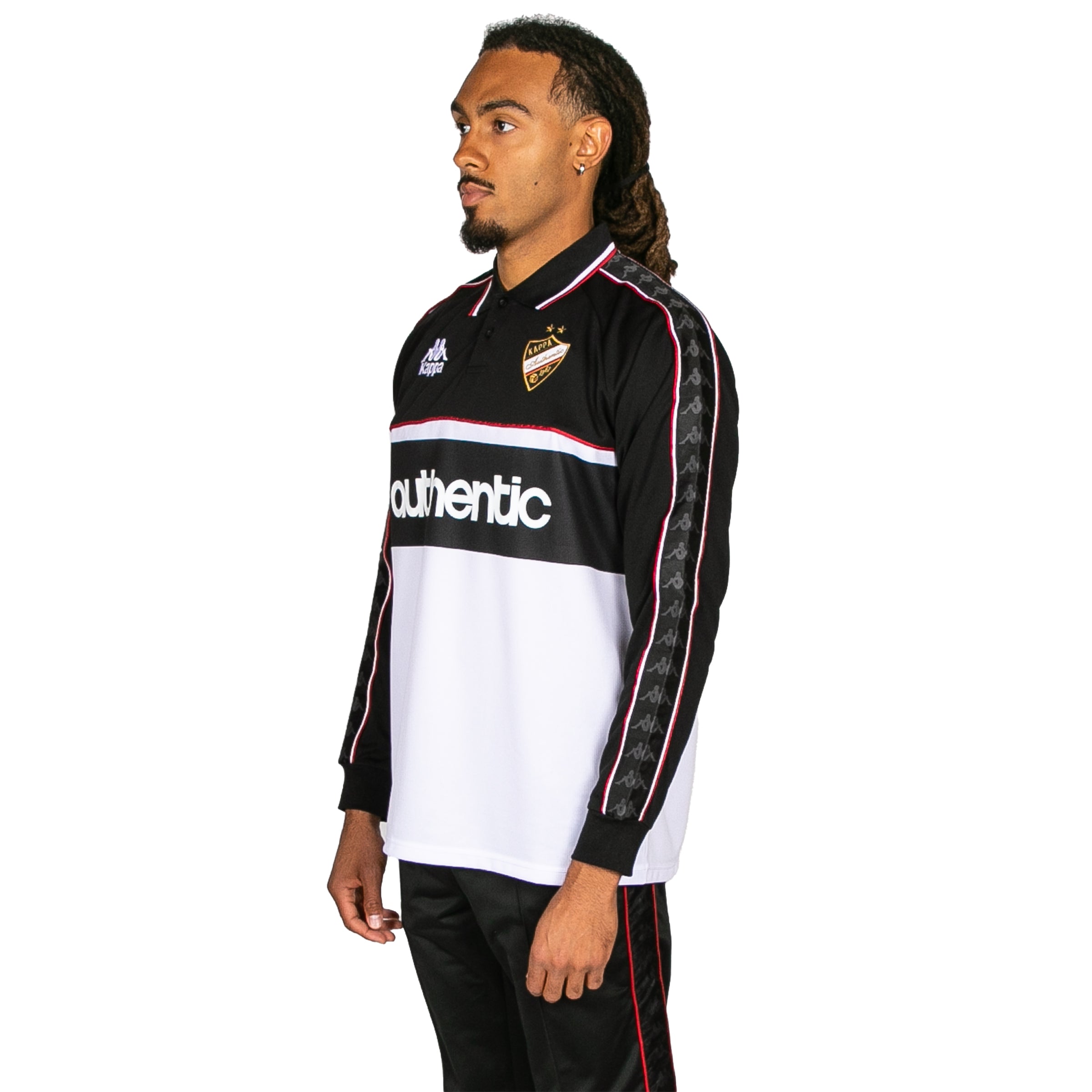 222 Banda Onika Long Sleeve Jersey - Black White Red Racing