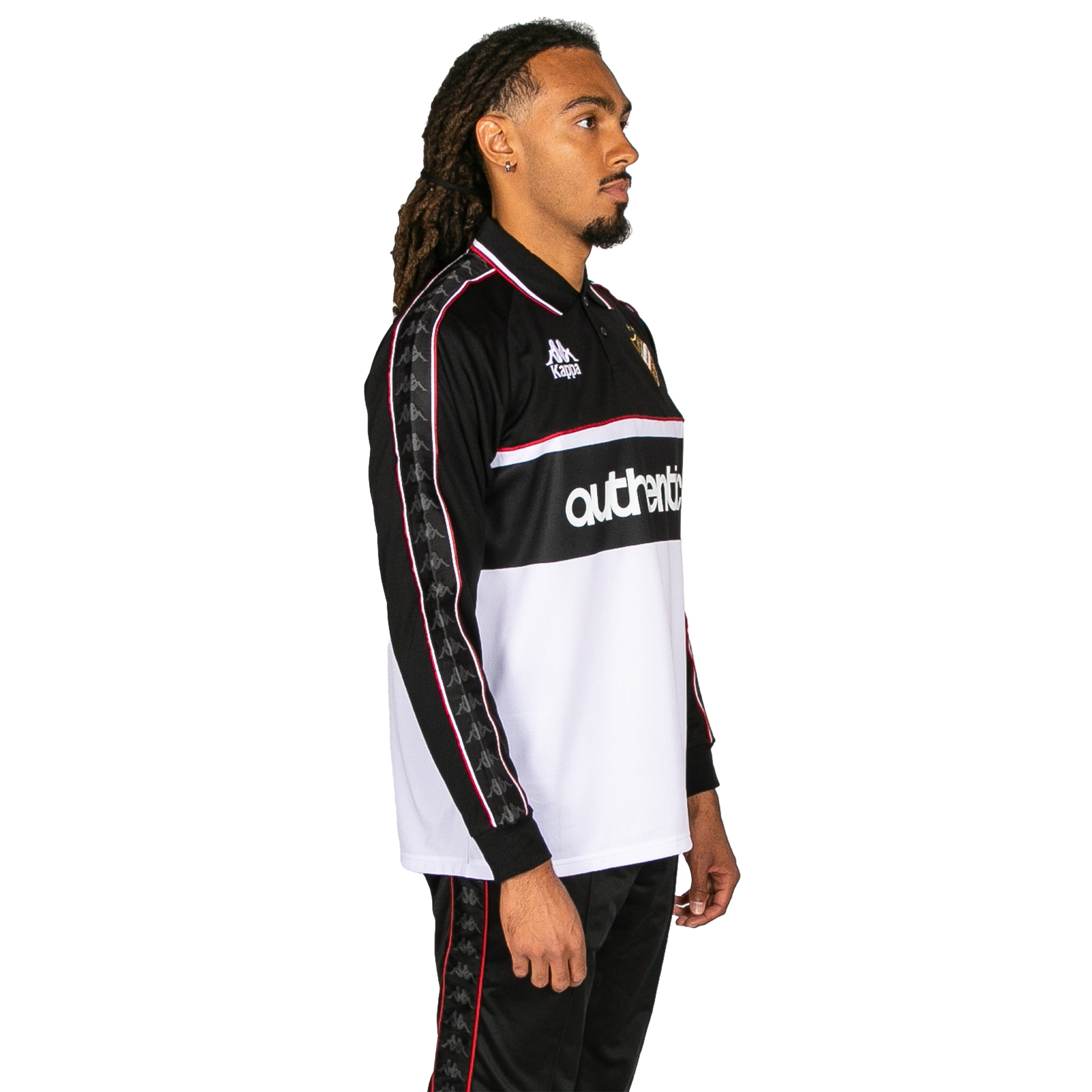 222 Banda Onika Long Sleeve Jersey - Black White Red Racing