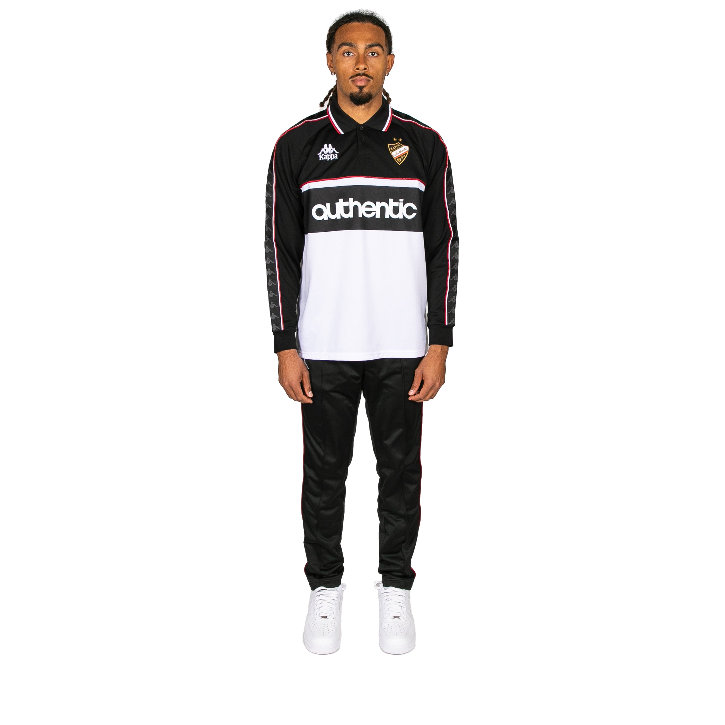 222 Banda Onika Long Sleeve Jersey - Black White Red Racing