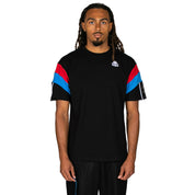 222 Banda Otto T-Shirt - Black Red Racing Blue Sea