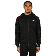 222 Banda Zamin 4 Zip Up Hoodie - Black Red Racing White