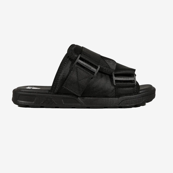Kappa SENBON ブラック・ホワイト ストライプユニフォーム　2枚セット Bastian All Black Sandals with Velcro Straps | Kappa USA