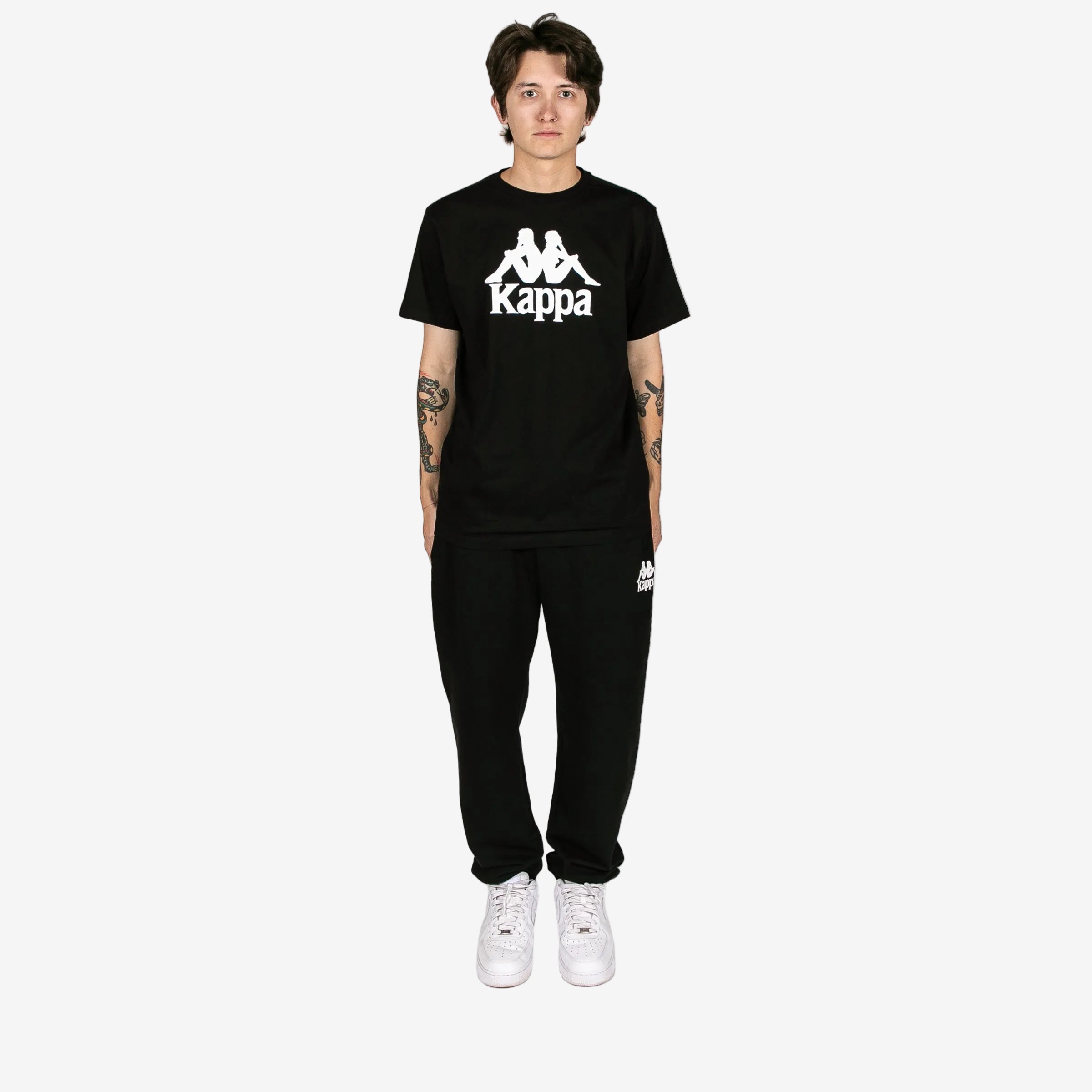 Authentic Estessi T-Shirt - Black White | Kappa USA