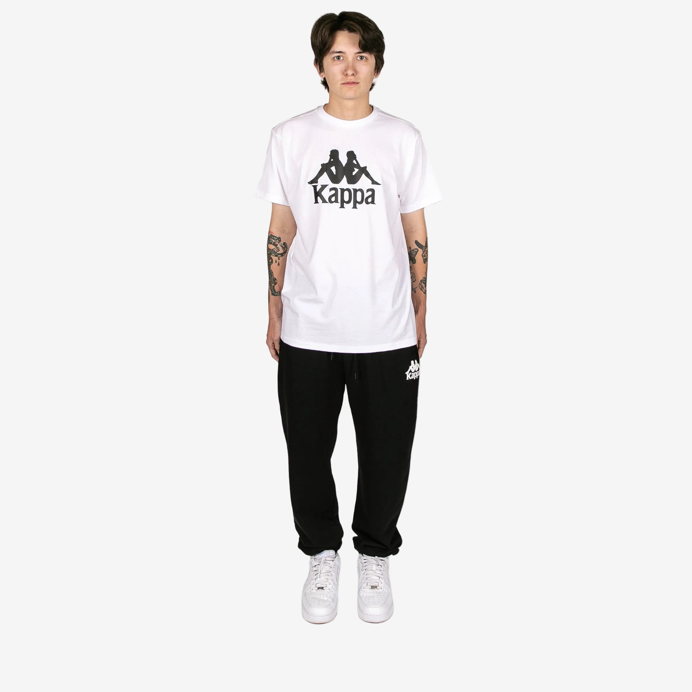 Authentic Estessi T-Shirt - White Black | Kappa USA