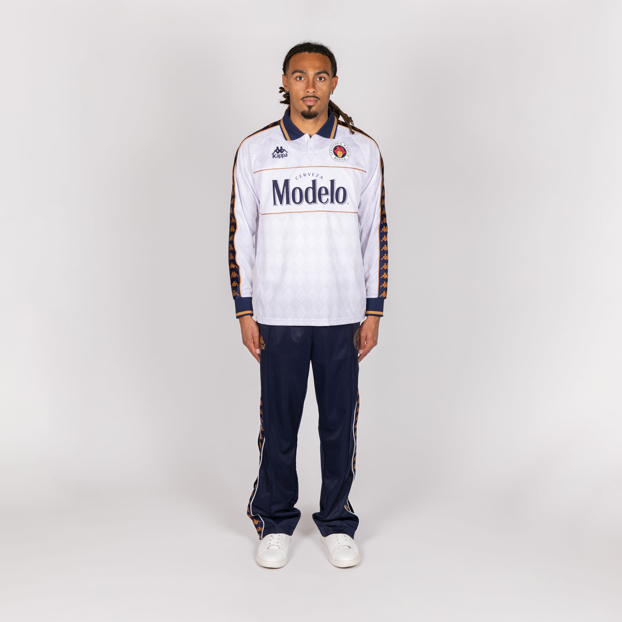 フェイエノールト kappa M Authentic Fantay Modelo - White Milk - Blue Evening - Brown Pale G