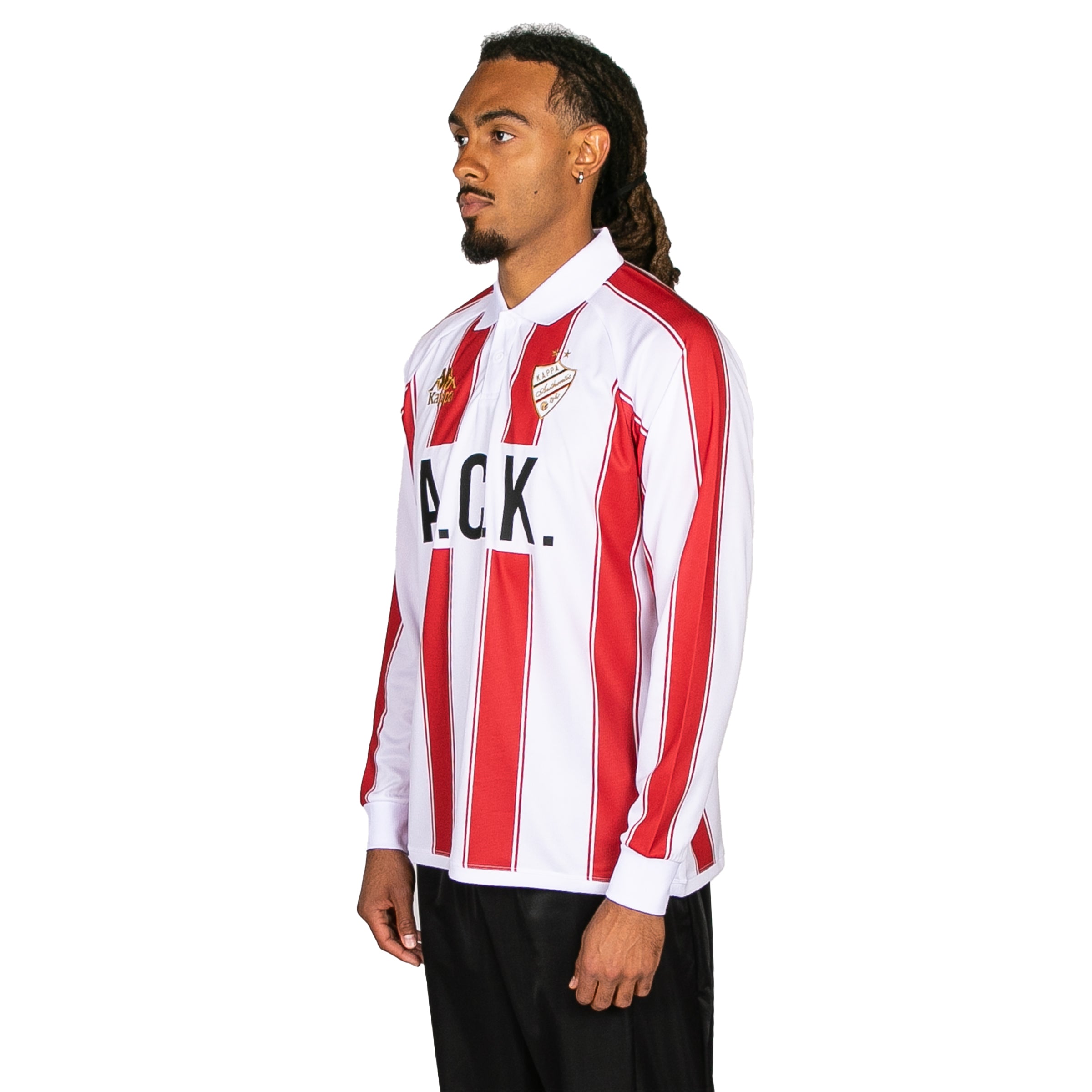 Authentic Oden Long Sleeve Jersey - White Red Racing Black