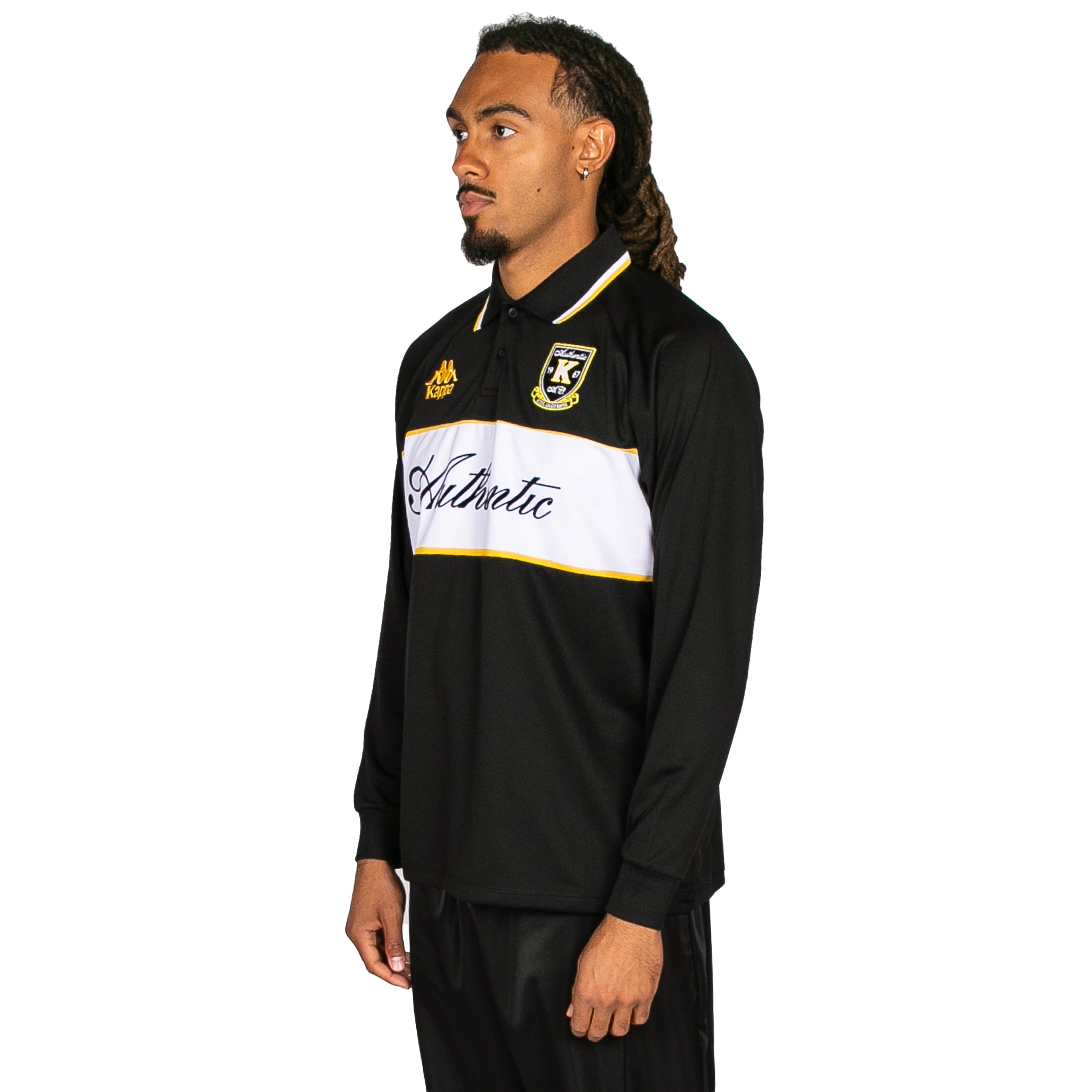 Authentic Odran Long Sleeve Jersey - Black Yellow Spectra White