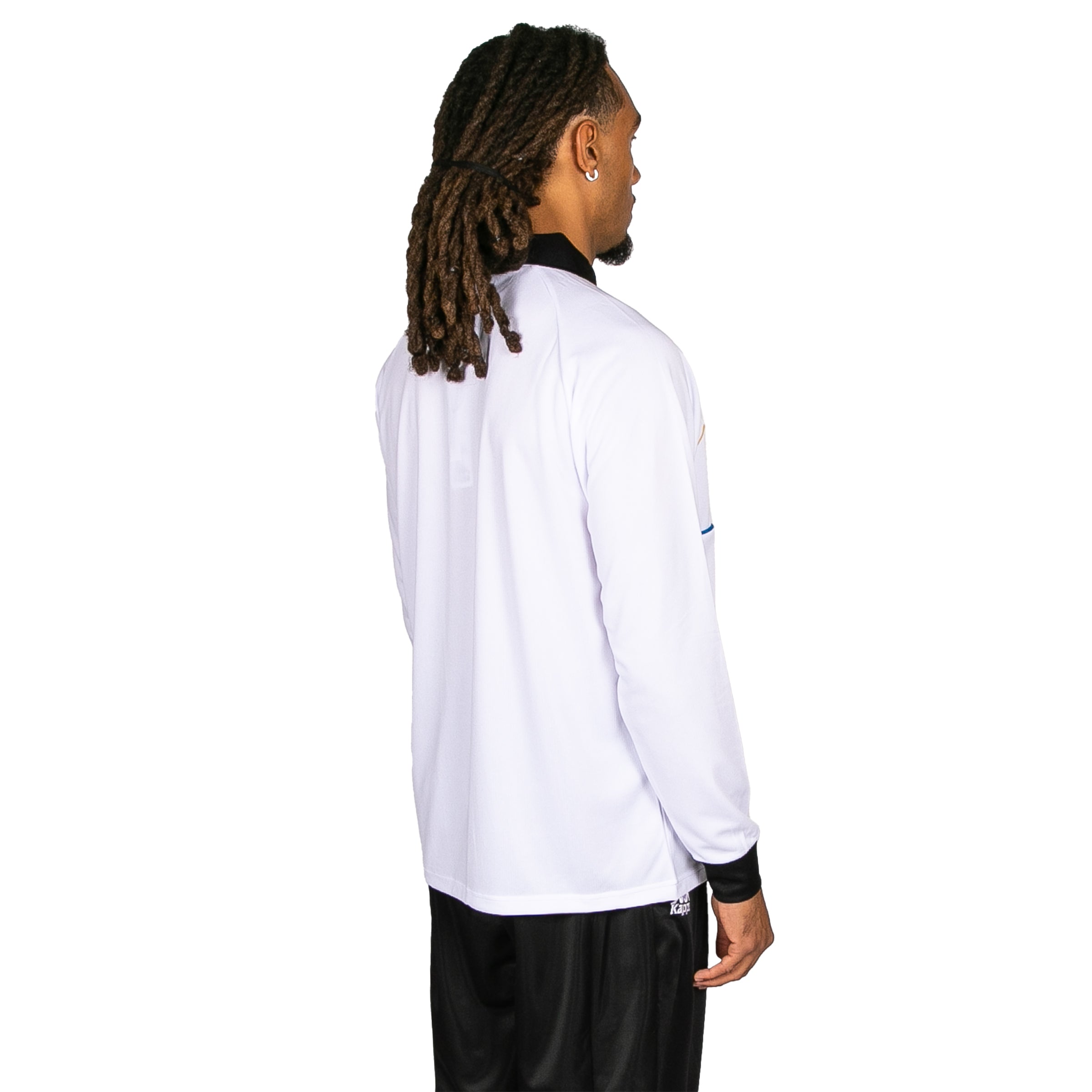 Kappa 長袖シャツ ホワイト Olafure White Black Unisex Long Sleeve Jersey | Kappa USA