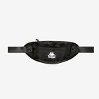 Black waist bag with Kappa logo on a white background