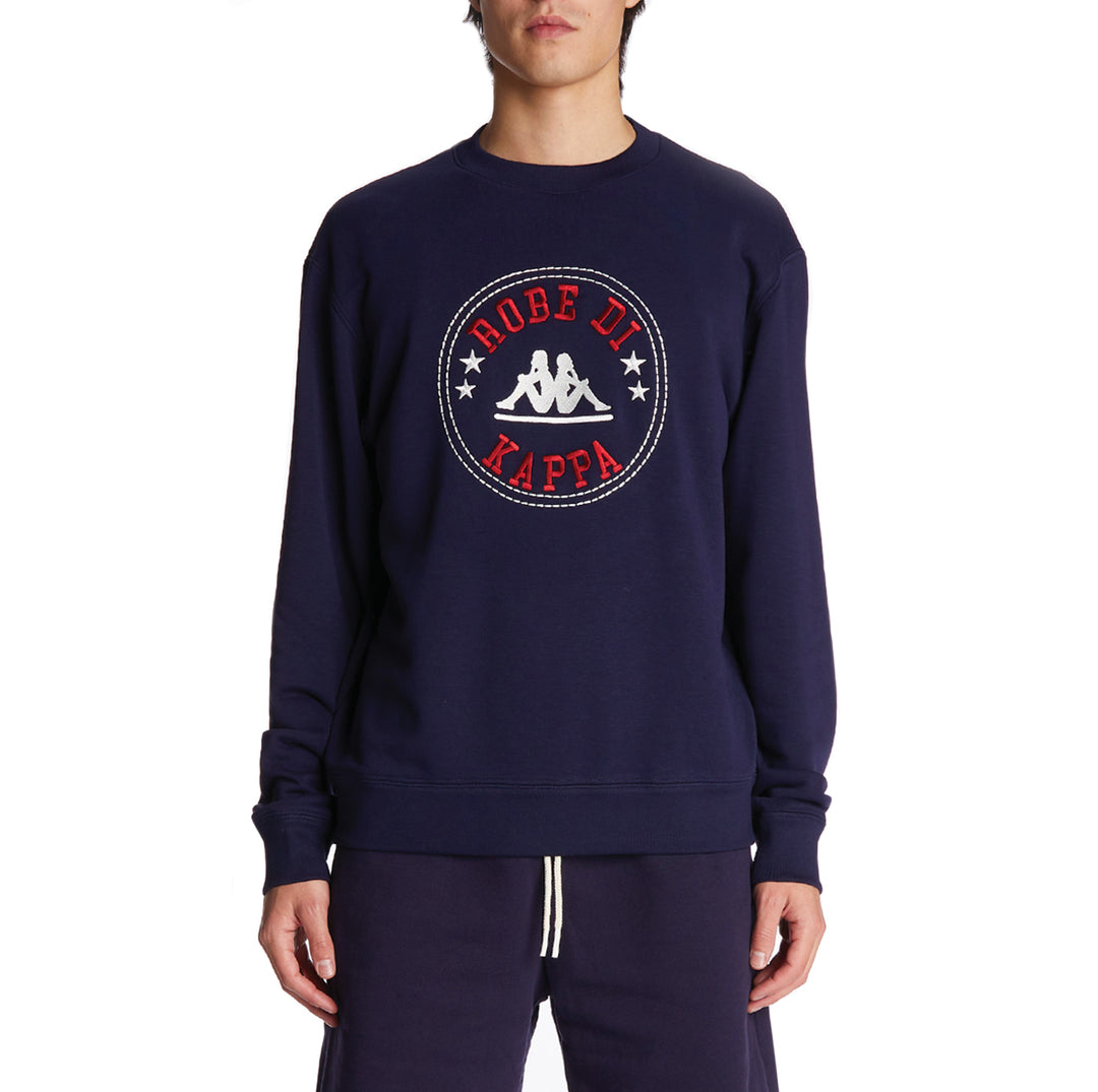 laten vallen voelen Voorkeursbehandeling Navy Graphic Crewneck Sweatshirt - Merope - Men – Kappa USA