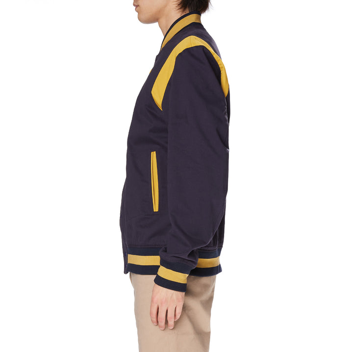 Robe Giovani Naons Varsity Jacket - Navy Yellow