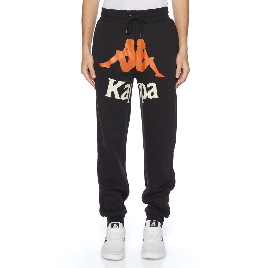 Pants and jeans Kappa Aport Trousers Black/ White