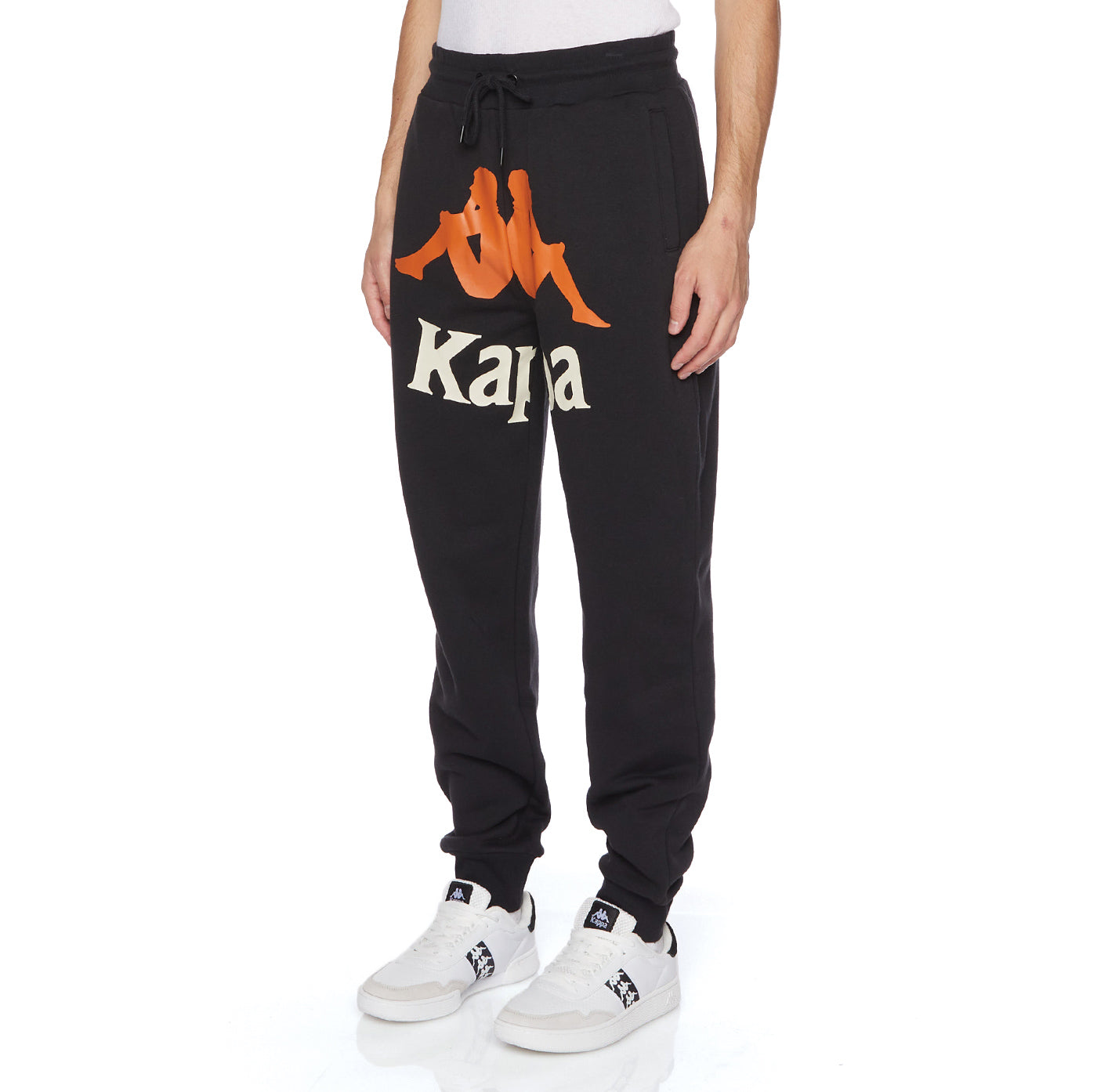 Black kappa cheap joggers