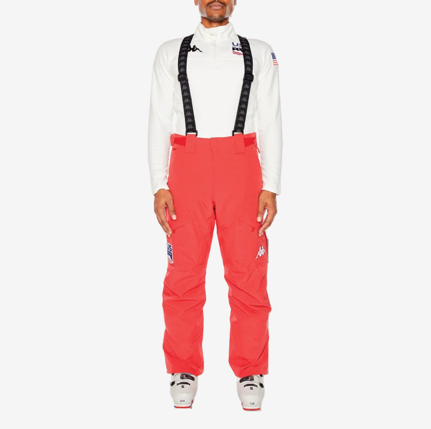 6Cento 622P US Full Zip Ski Pants - Red