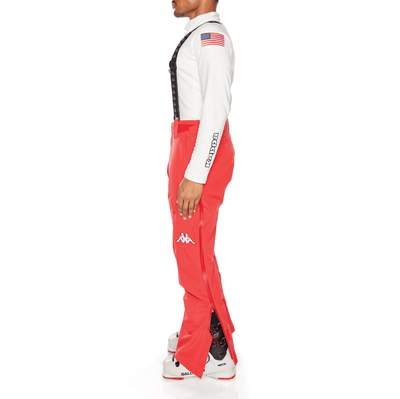 Kappa 6Cento 622P US Full Zip Ski Pants - Red