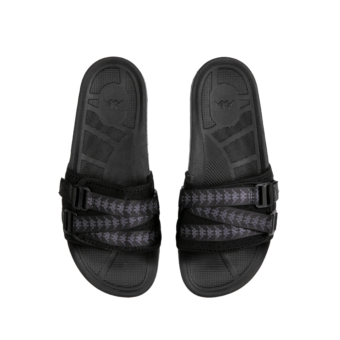 Kappa Authentic Luria 1 Slides - Black Grey Dk