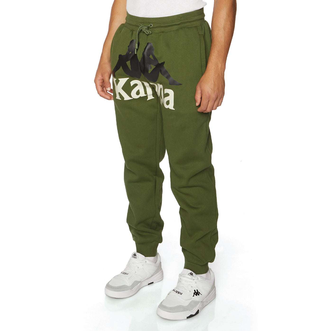 Kappa Men 4204887 KAPMJANNO2 E Logo Print Jog Pants With Drawstring Closure  And Pockets S White : Buy Online at Best Price in KSA - Souq is now  Amazon.sa: Fashion
