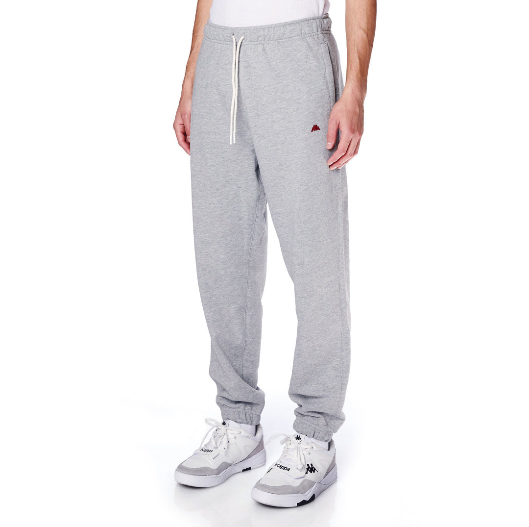 Grey 100% Heavyweight Cotton Sweatpants - Aurion - Men – Kappa USA