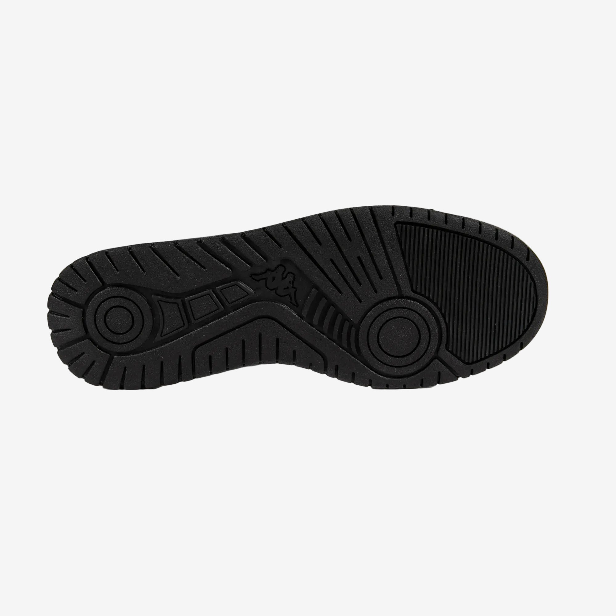 Black sole of a shoe on a white background