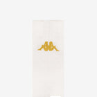 Detail view of Kappa Omini logo on a white sock.