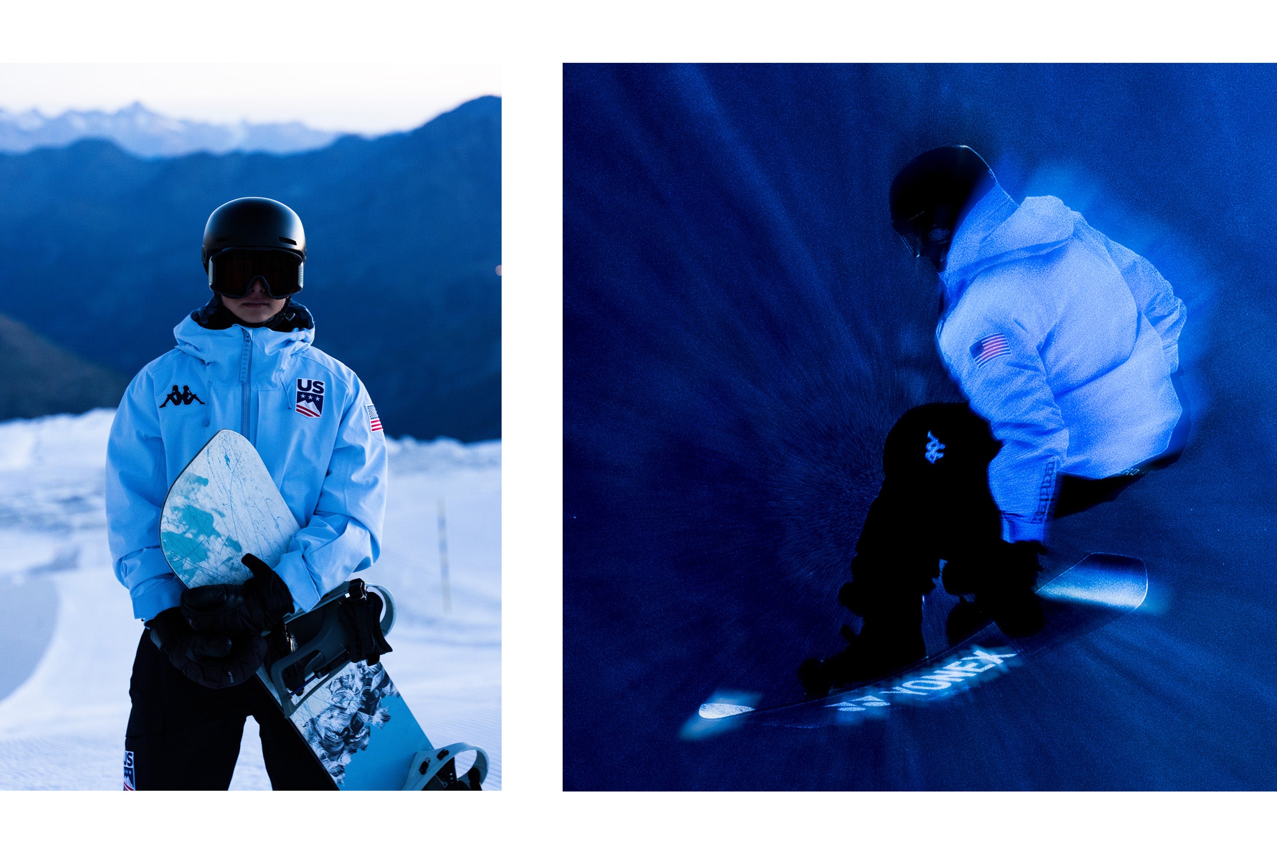 Kappa Men's USA Ski Team Pant - Blue Fiord Black 
