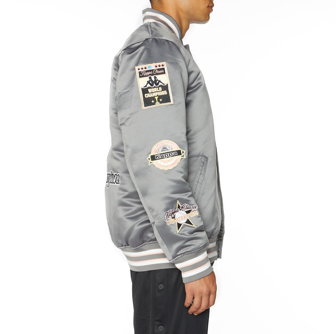 Logo Jasper Bomber Jacket - Grey – Kappa USA