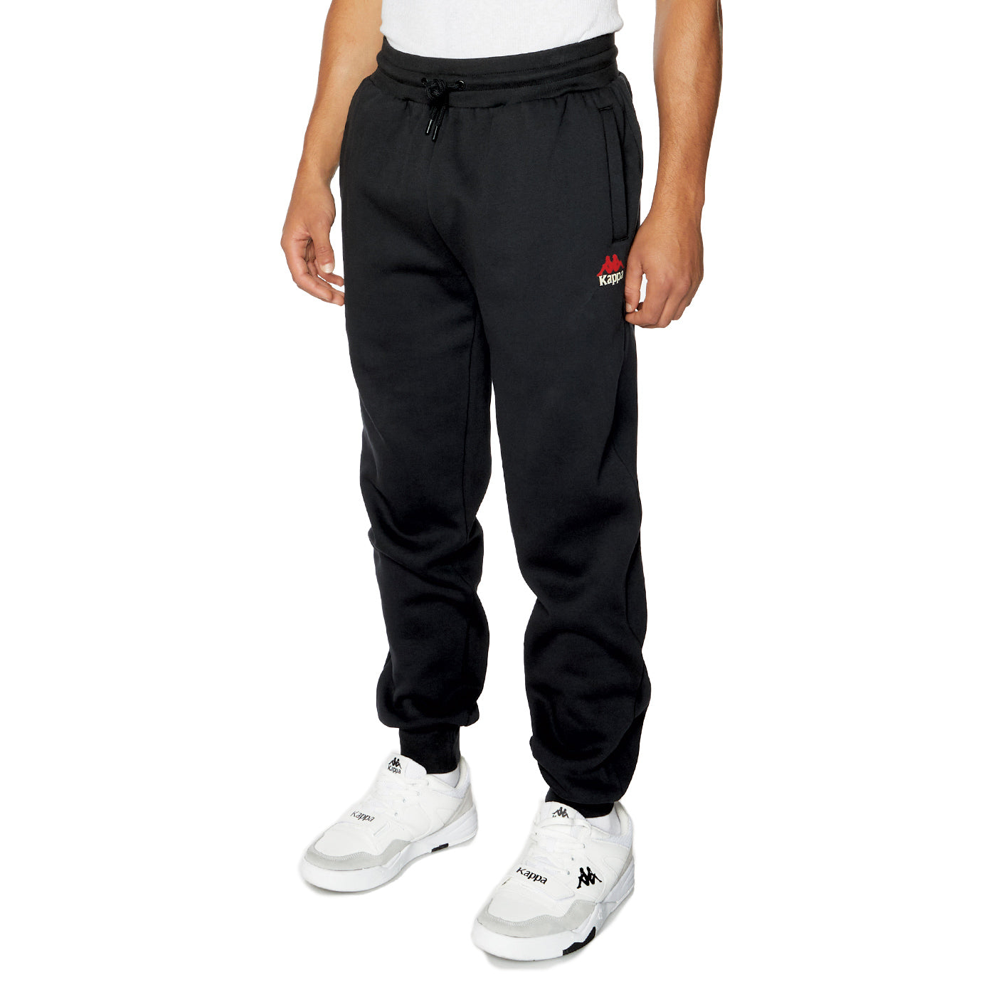 Kappa black sweatpants new arrivals