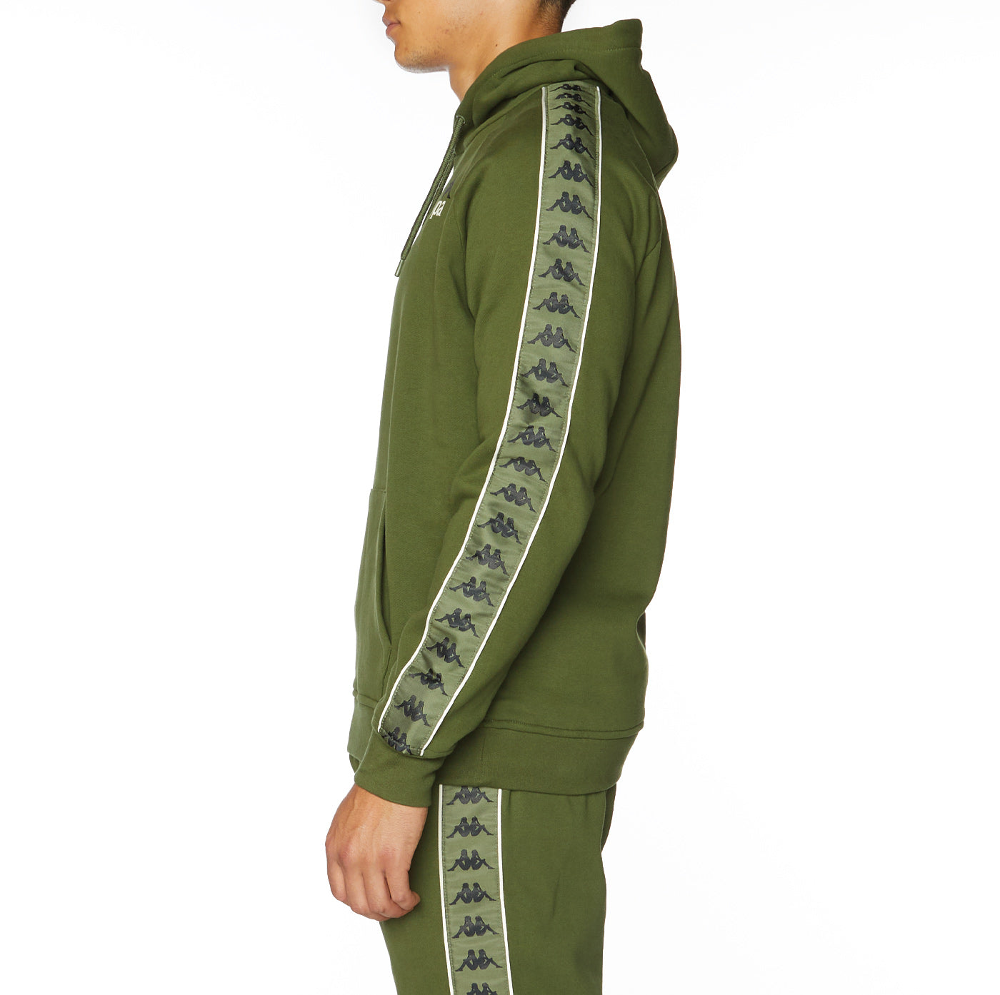 Olive green kappa on sale hoodie