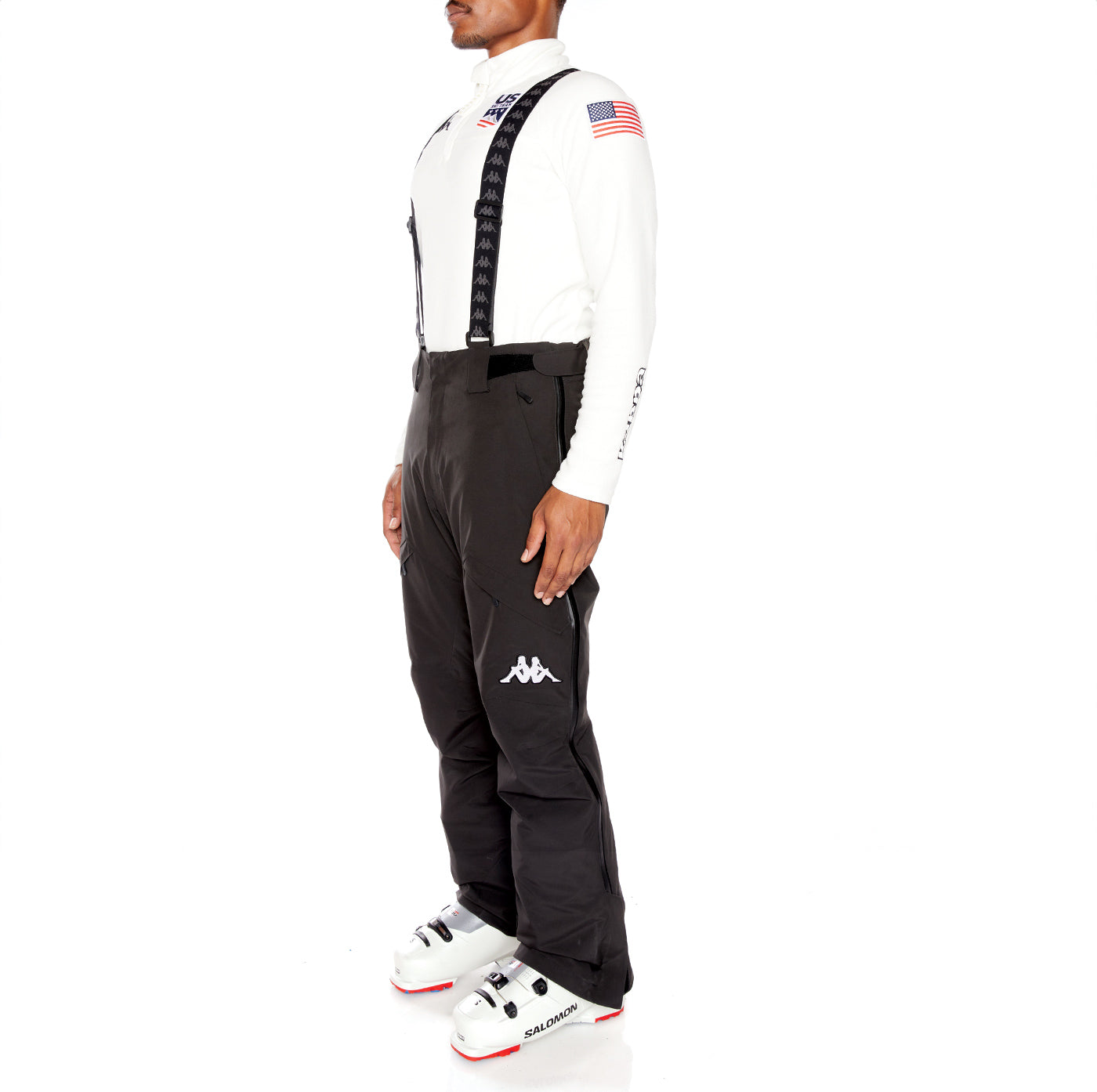 Kappa 6Cento 622P US Full Zip Ski Pants - Black