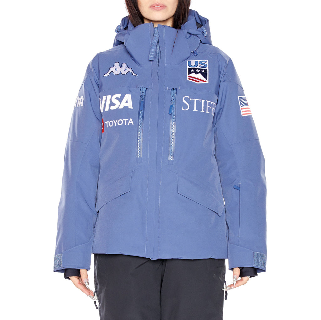 6Cento 604T US Ski Jacket - Blue Fiord – Kappa USA