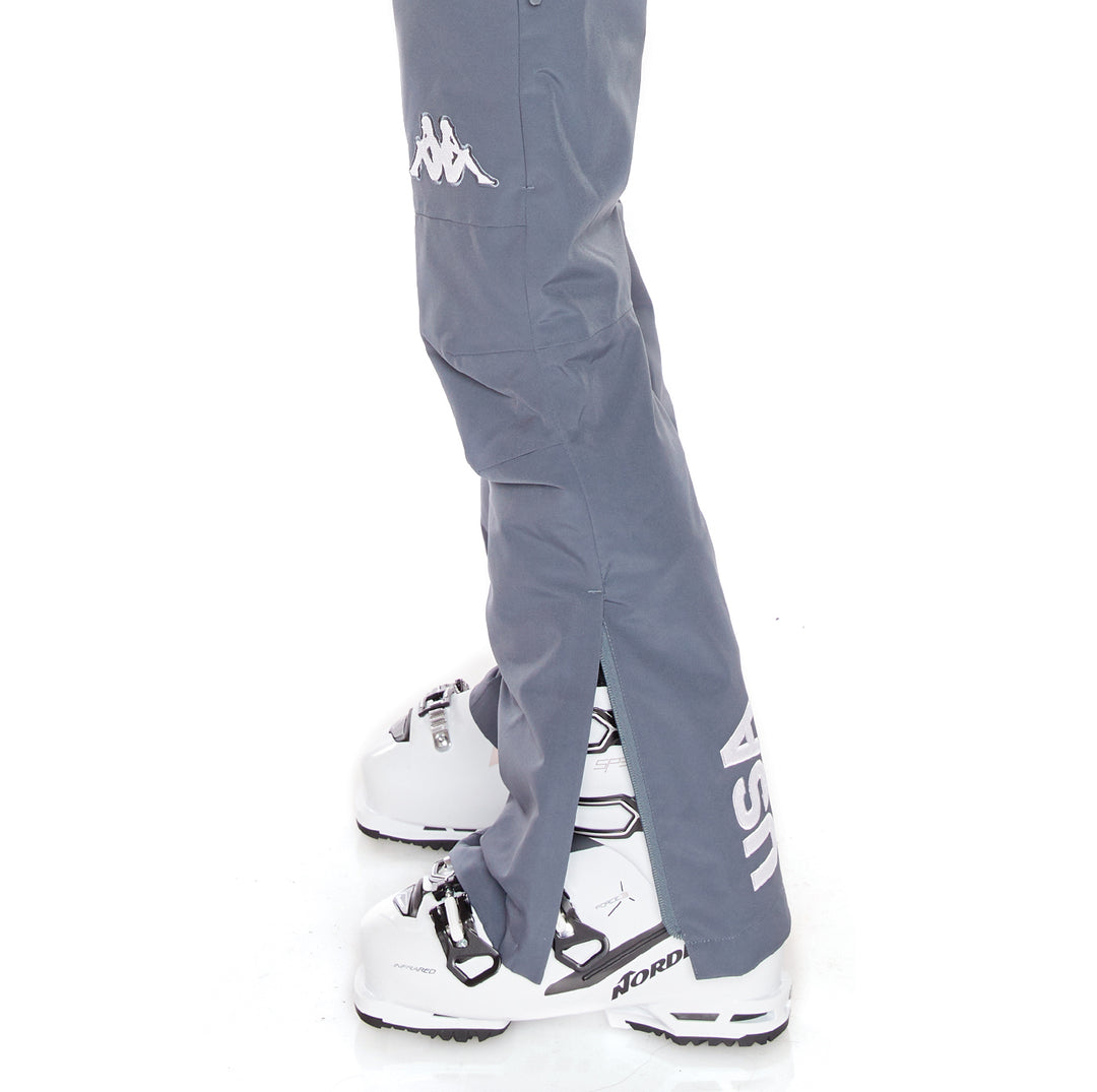 6Cento 665 US Ski Pants Grey Kappa USA - Asphalt –