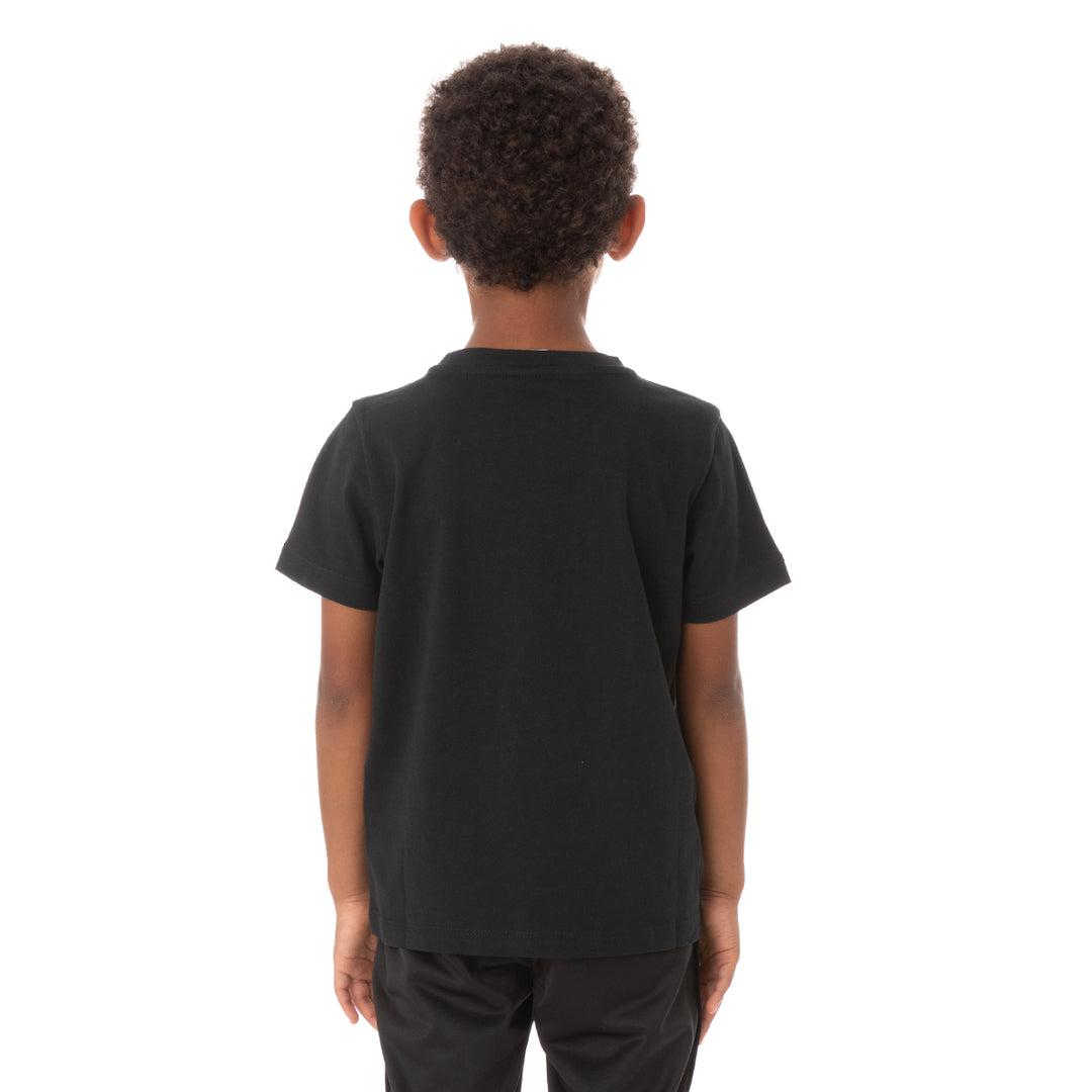 Round T shirt Kids Black