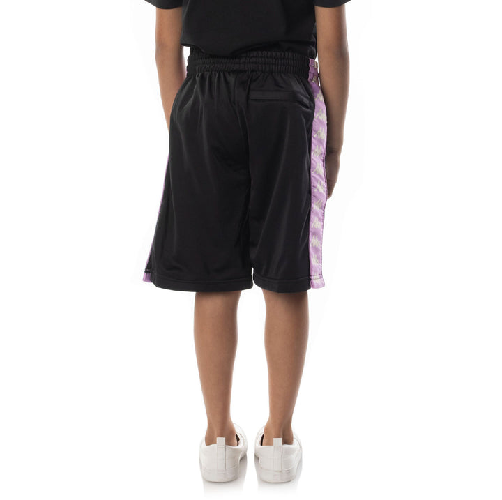 Kids 222 Banda Treadwellz Shorts - Black Smoke Violet