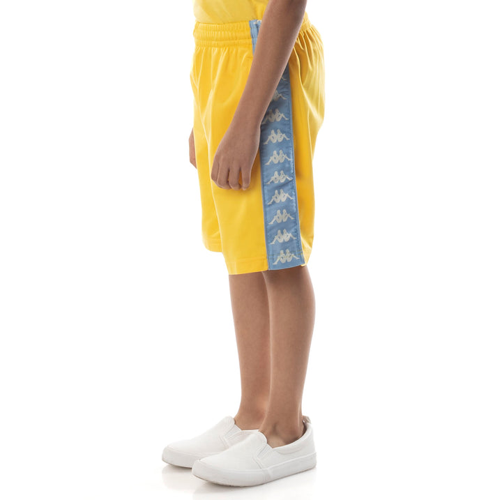 Kids 222 Banda Treadwellz Shorts - Yellow Light Blue