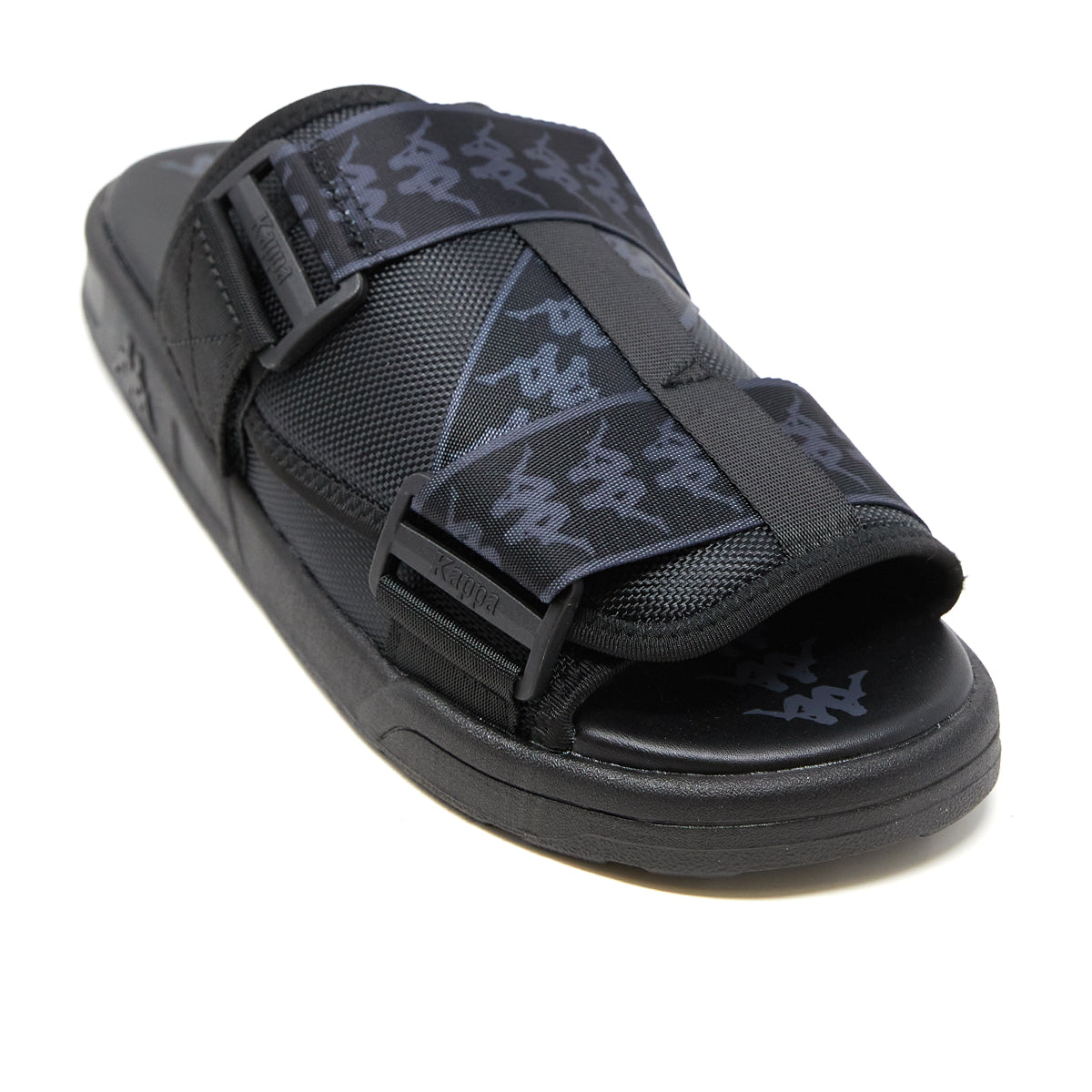 Amazon.com | Kappa Men's Krus Flip Flops, Black Black White 1110, 7.5 |  Sport Sandals & Slides