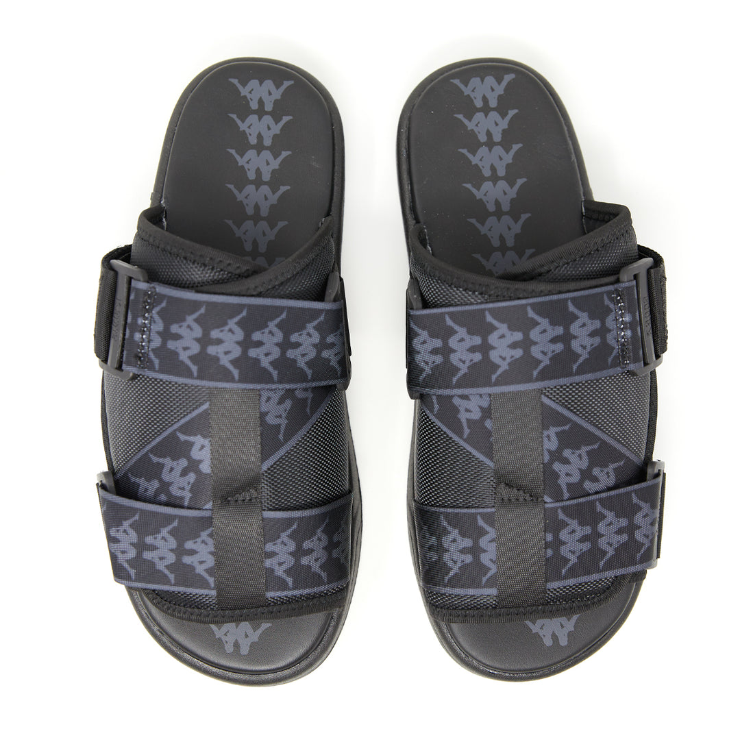 222 Banda Mitel 1 Sandals - Black Grey Dk