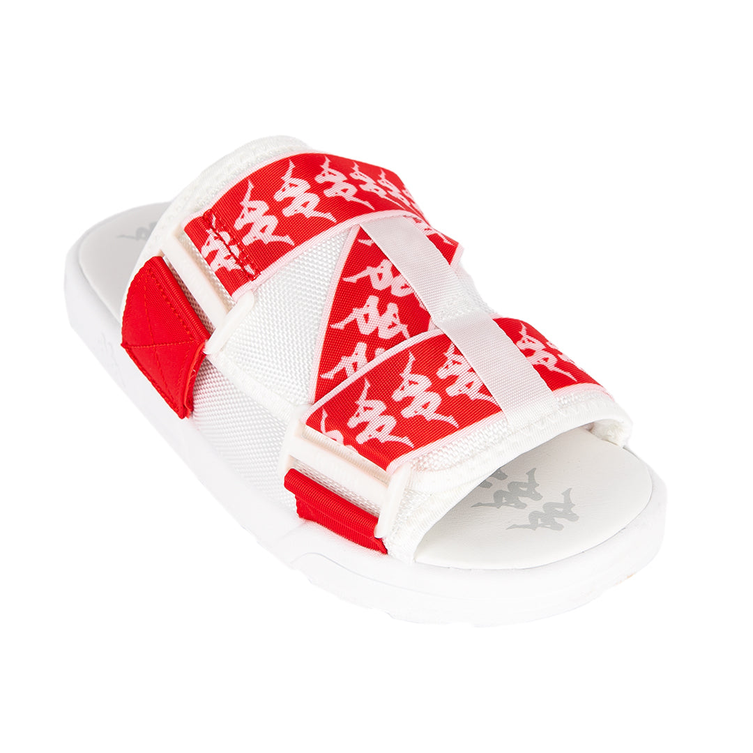222 Banda Mitel 1 Sandals - White Red