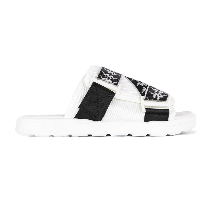 222 Banda Mitel 1 Sandals - White Black