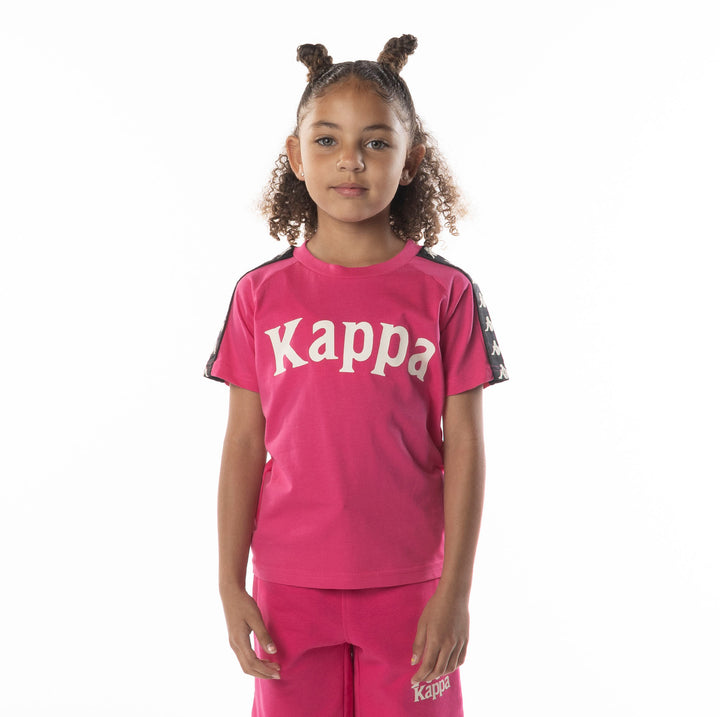 Kids 222 Banda Balima T-Shirt - Pink Black