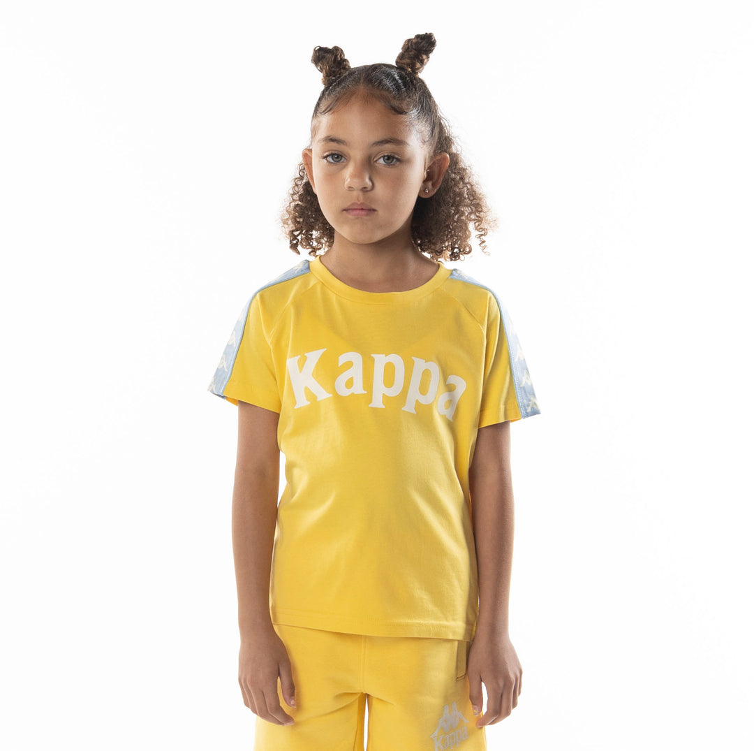 Kids 222 Banda Balima T-Shirt - Yellow Light Blue