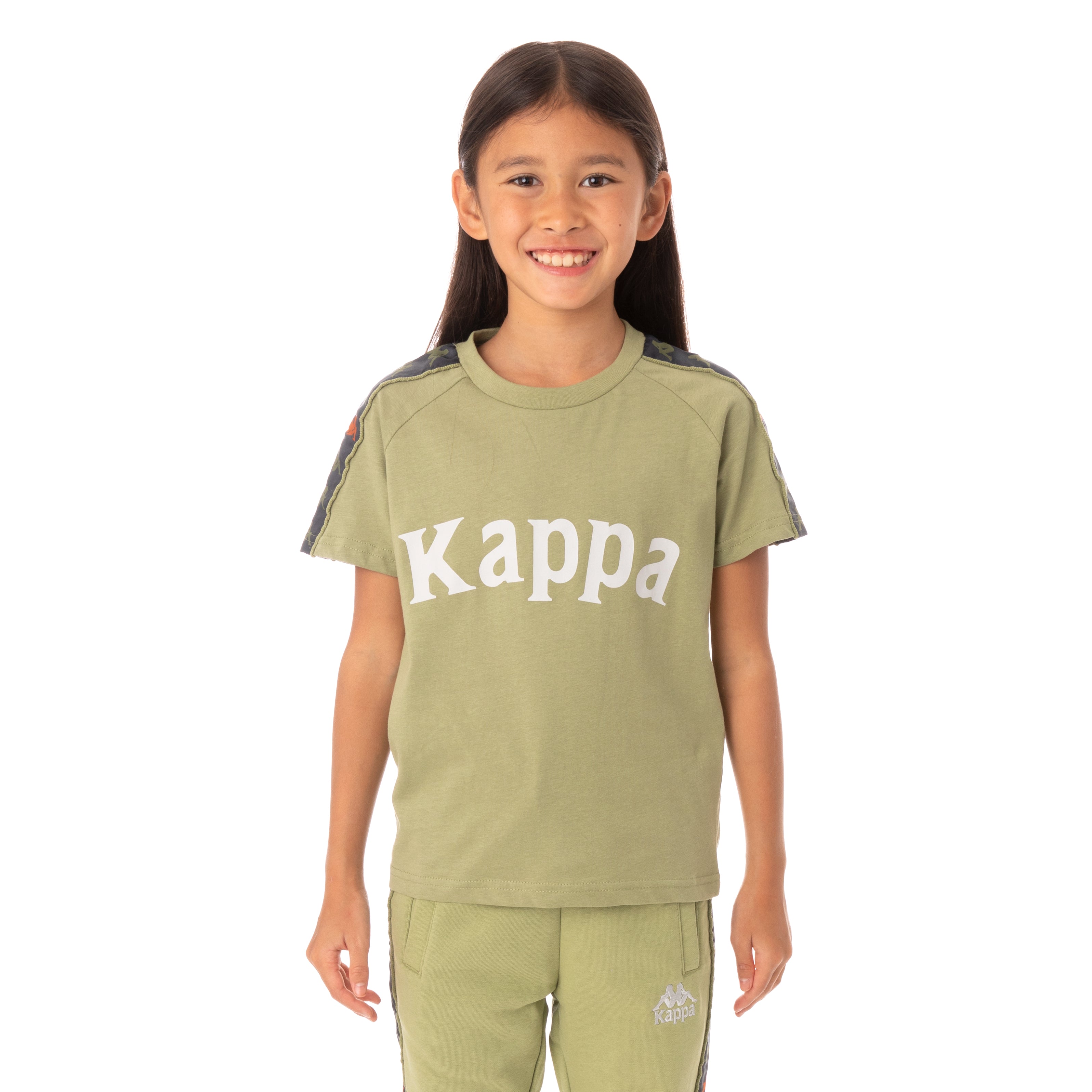 Kappa Kids 222 Banda Deto T-Shirt - Green Salvia